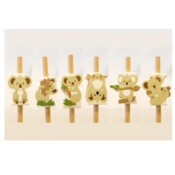 12 DÉCORS POUR PAILLE MOTIF KOALA