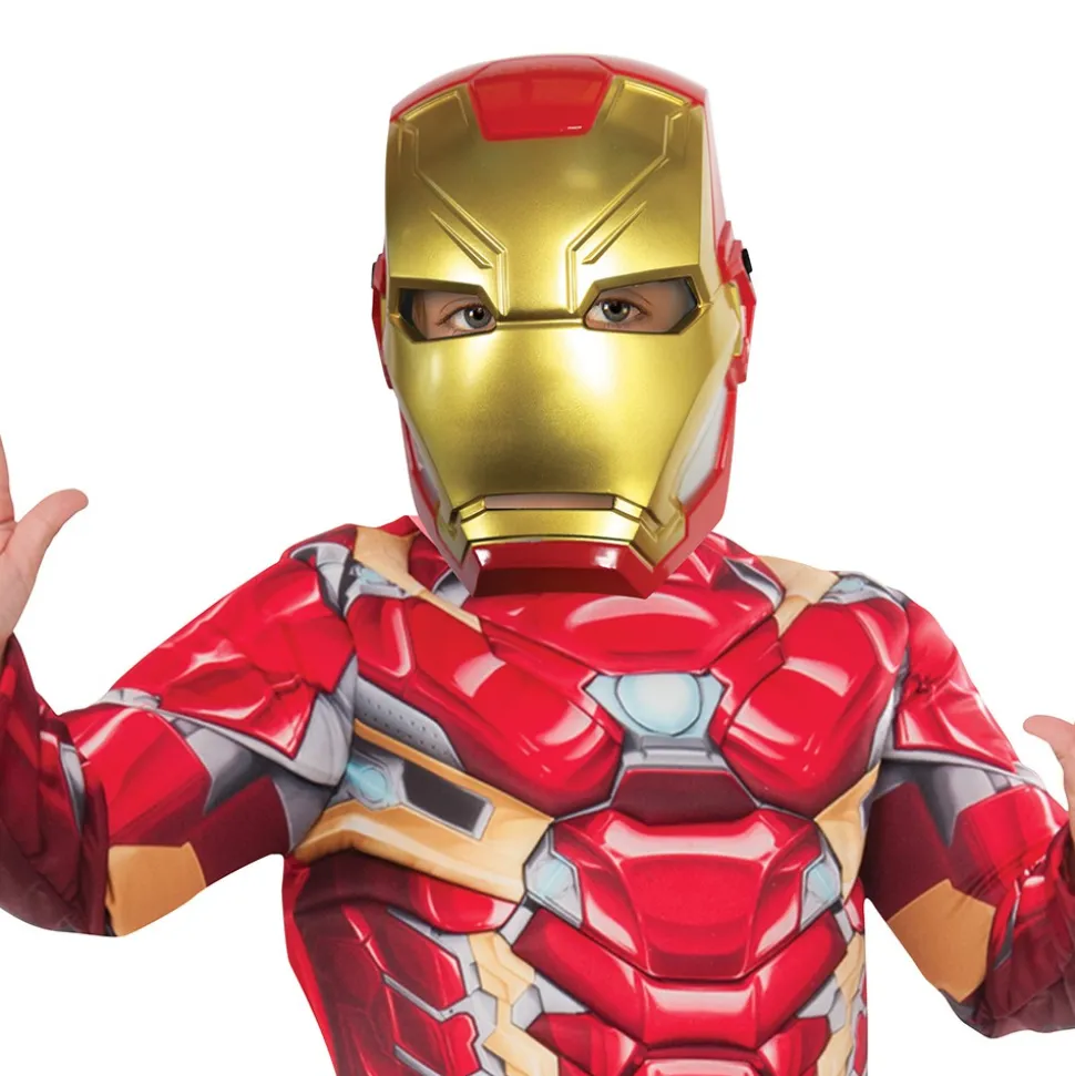 DEMI-MASQUE IRON MAN PVC ENFANT