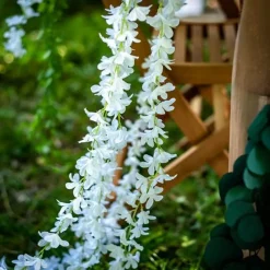 DESCENTE BRANCHE LYS ARTIFICIEL 1.65M BLANC