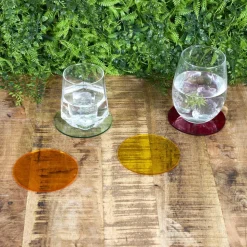 DESSOUS DE VERRE 10CM COLORÉ