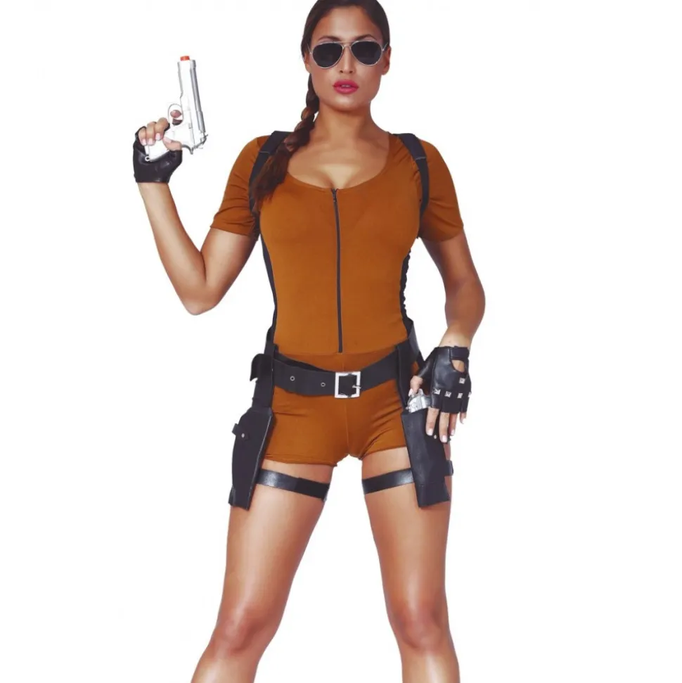 DÉGUISEMENT AVENTURIÈRE ARCHÉOLOGUE JEUX FEMME
