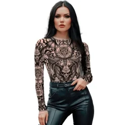 DÉGUISEMENT BODY TATOUAGES SATANIQUES FEMME