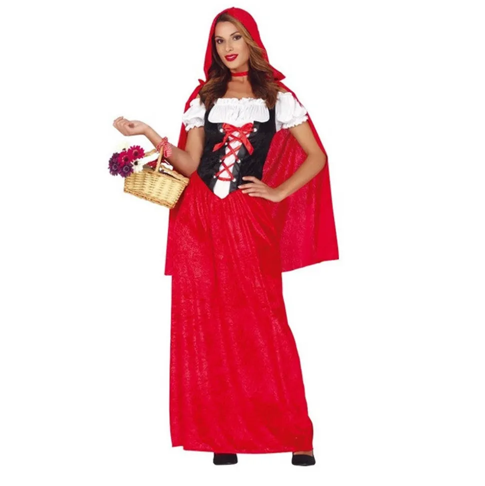 DÉGUISEMENT CHAPERON ROUGE LONG FEMME