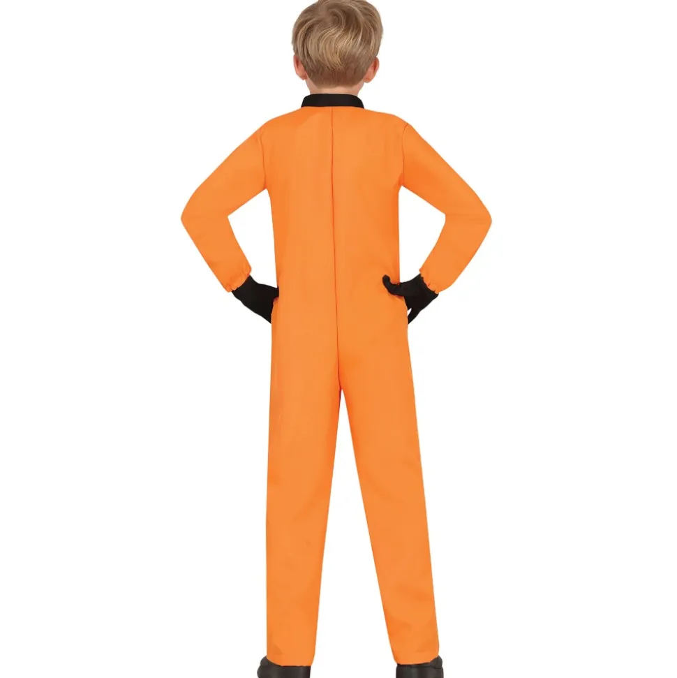 DÉGUISEMENT COMBI ASTRONAUTE USA ORANGE ENFANT
