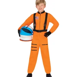 DÉGUISEMENT COMBI ASTRONAUTE USA ORANGE ENFANT