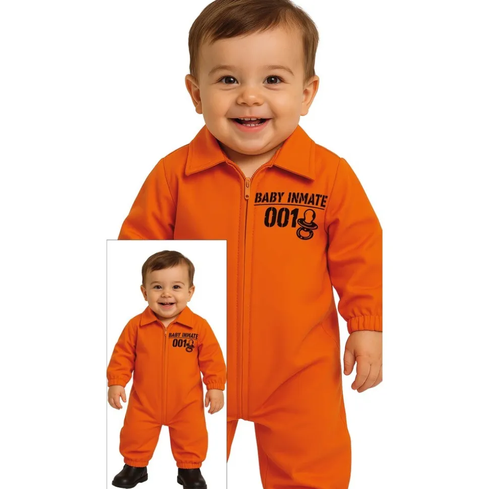 DÉGUISEMENT COMBINAISON PRISIONNIER ORANGE BÉBÉ