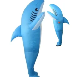 DÉGUISEMENT COSTUME GONFLABLE REQUIN BLEU ADULTE