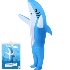 DÉGUISEMENT COSTUME GONFLABLE REQUIN BLEU ADULTE