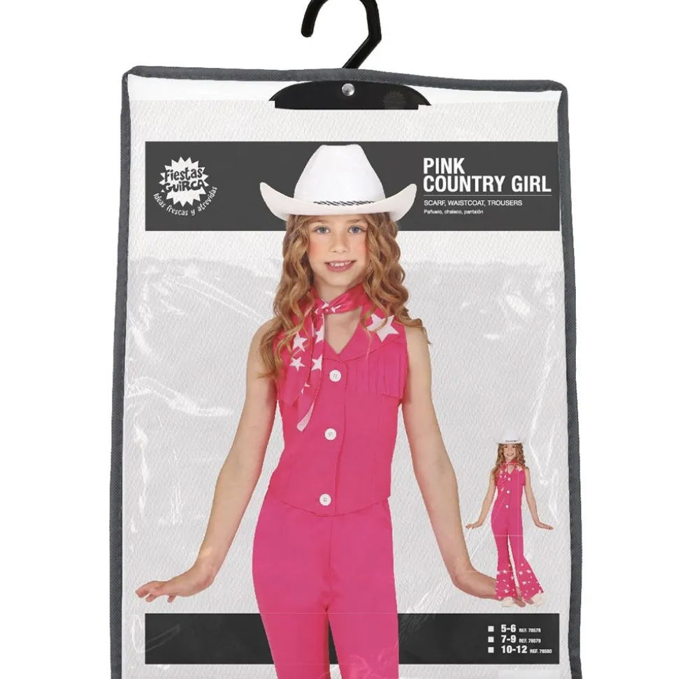 DÉGUISEMENT COWGIRL MANNEQUIN FASHION ROSE FILLE