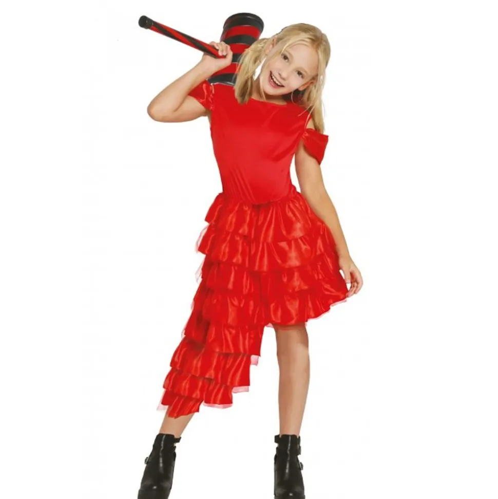 DÉGUISEMENT CRAZY GIRL ROUGE FILLE