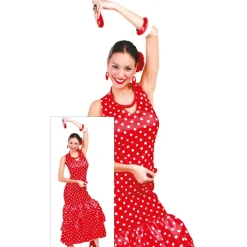 DÉGUISEMENT DANSEUSE FLAMENCO ESPAGNE ROUGE ADULTE