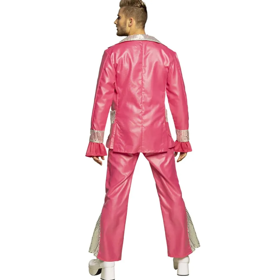 DÉGUISEMENT DISCO ANTHONY COSTUME ROSE HOMME