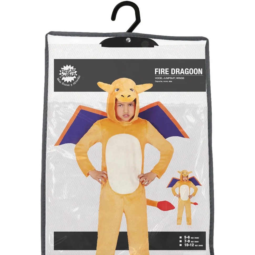 DÉGUISEMENT DRAGON MYSTIQUE ORANGE ENFANT