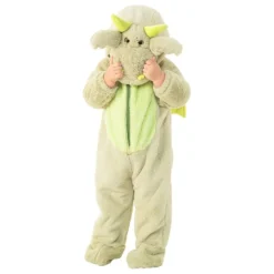 DÉGUISEMENT DRAGON PELUCHE VERT BÉBÉ