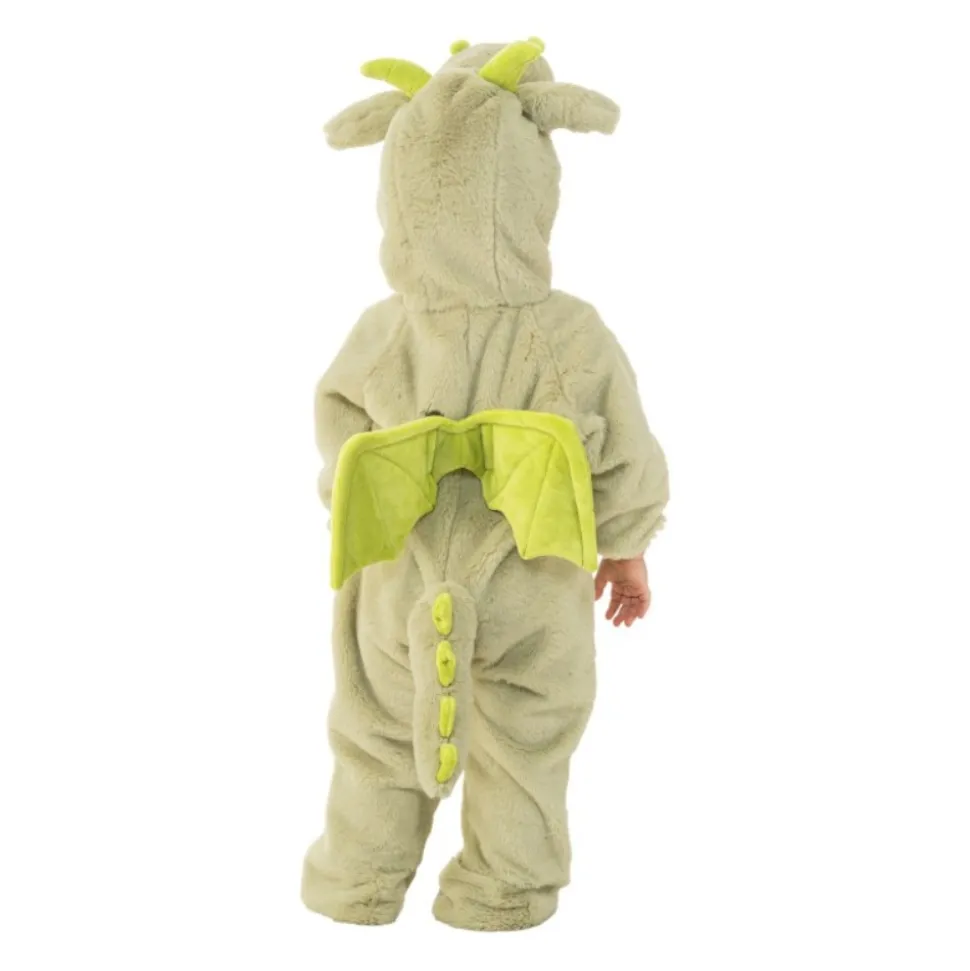 DÉGUISEMENT DRAGON PELUCHE VERT BÉBÉ