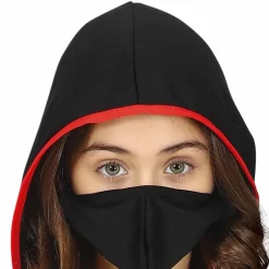 DÉGUISEMENT DÉSERTEUR NUAGE COMBINAISON NOIRE FILLE