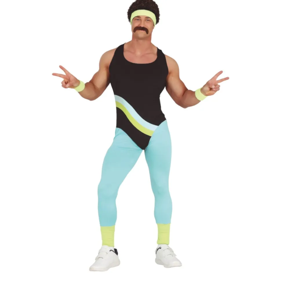 DÉGUISEMENT GYMNASTIQUE AÉROBIC ANNÉES 80 HOMME