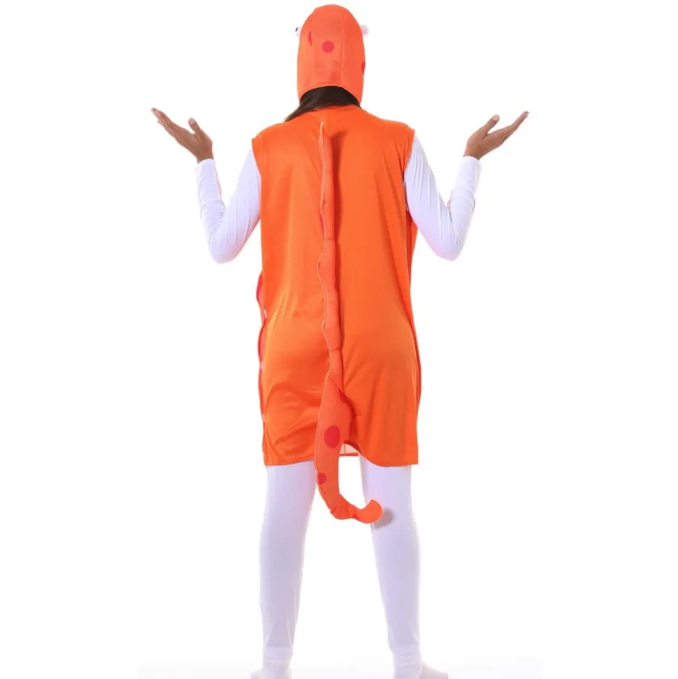 DÉGUISEMENT HYPPOCAMPE ORANGE CHEVAL MER ADULTE
