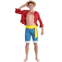 DÉGUISEMENT LUFFY CHAPEAU PAILLE ONE PIECE HOMME