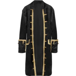 DÉGUISEMENT MANTEAU NOIR MARIN CORSAIRE HOMME
