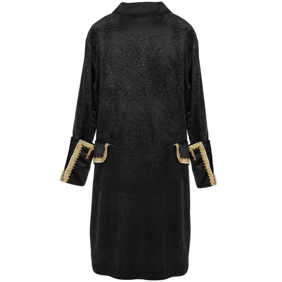 DÉGUISEMENT MANTEAU NOIR MARIN CORSAIRE HOMME