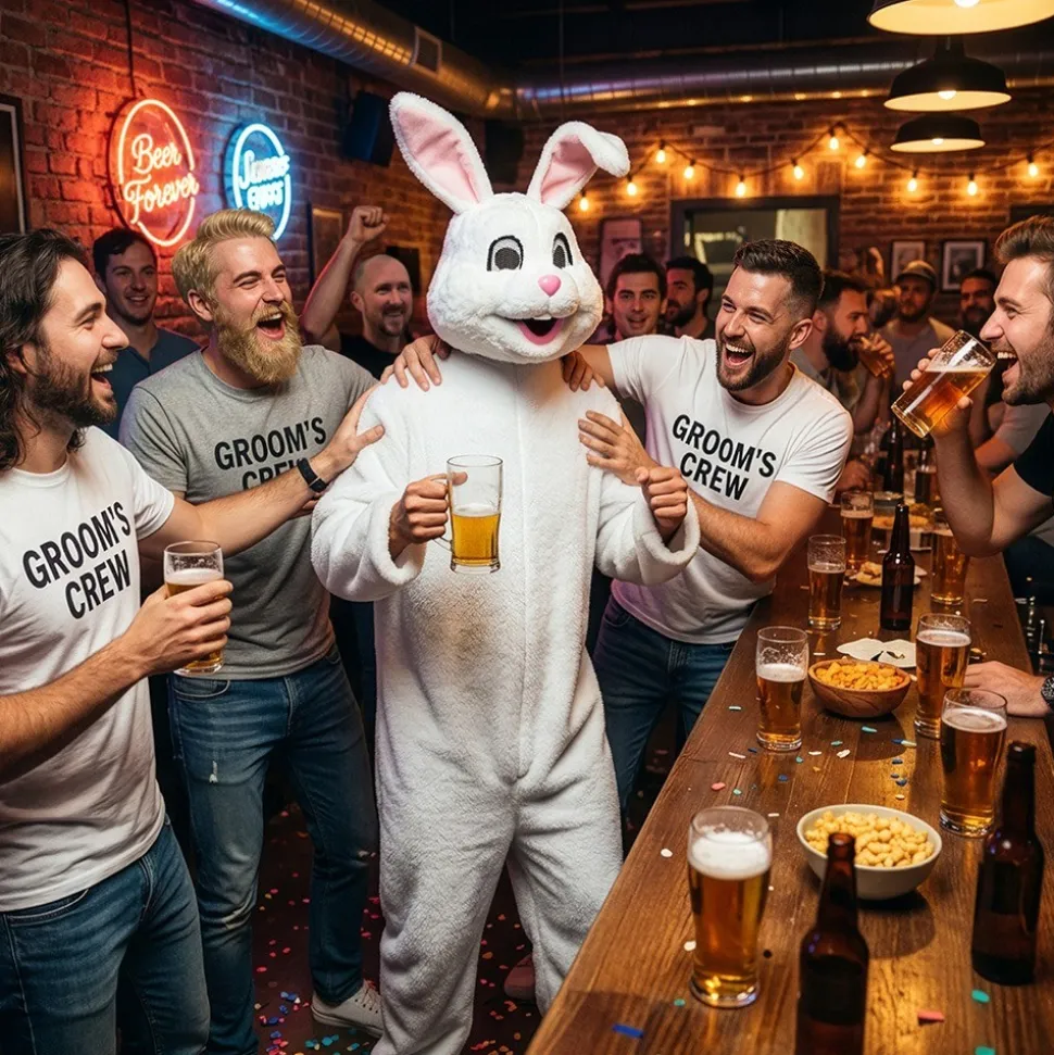 DÉGUISEMENT MASCOTTE LAPIN PELUCHE ADULTE
