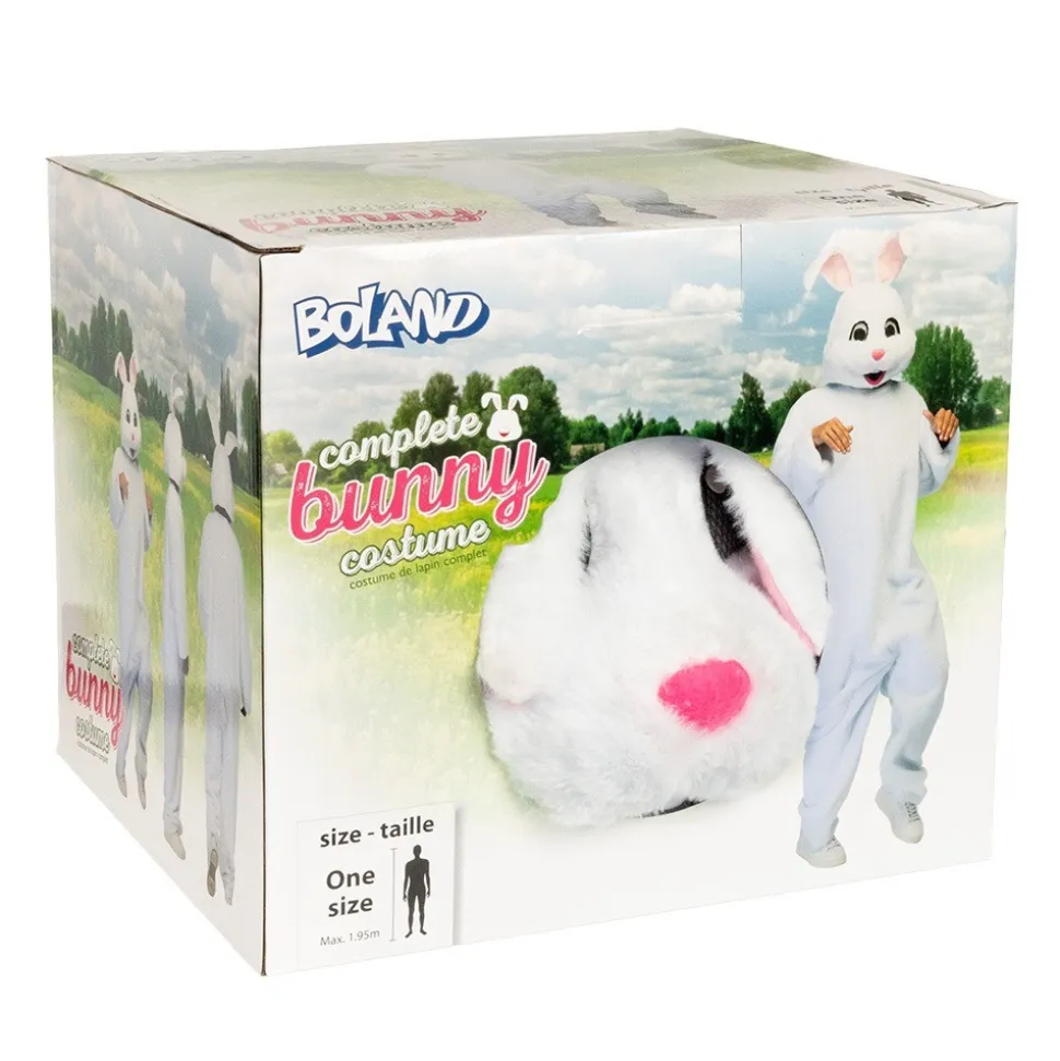 DÉGUISEMENT MASCOTTE LAPIN PELUCHE ADULTE