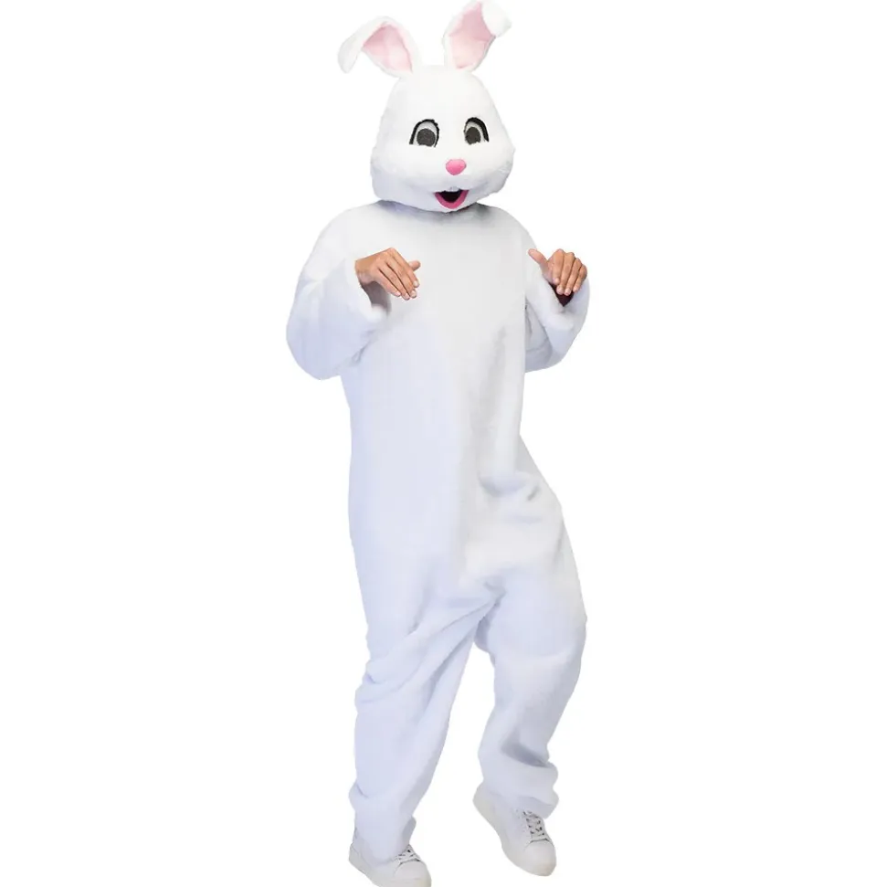 DÉGUISEMENT MASCOTTE LAPIN PELUCHE ADULTE