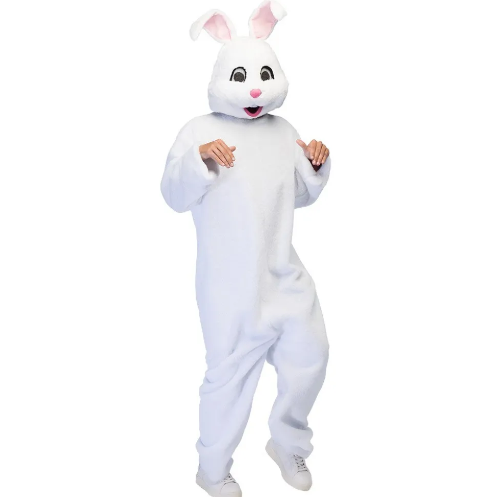 DÉGUISEMENT MASCOTTE LAPIN PELUCHE ADULTE