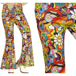 DÉGUISEMENT PANTALON HIPPIE PEACE LOVE FEMME