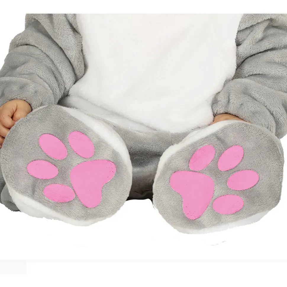 DÉGUISEMENT PETIT LAPIN GRIS BÉBÉ