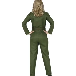 DÉGUISEMENT PILOTE UNIFORME ARMÉE USA FEMME