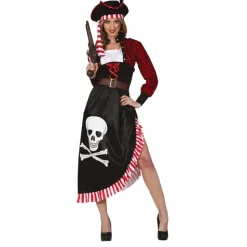DÉGUISEMENT PIRATE ROBE ASYMÉTRIQUE FEMME