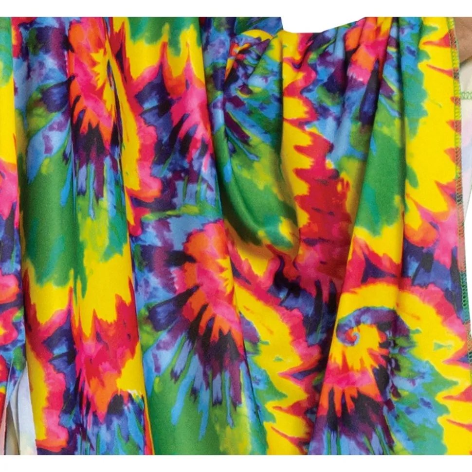 DÉGUISEMENT PONCHO BANDEAU TRESSES HIPPIE FEMME