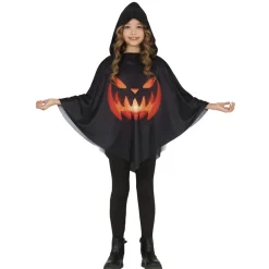 DÉGUISEMENT PONCHO CITROUILLE TERRIFIANTE ENFANT