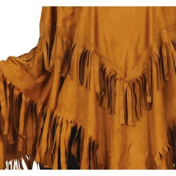 DÉGUISEMENT PONCHO À FRANGES INDIENNE HIPPIE FEMME