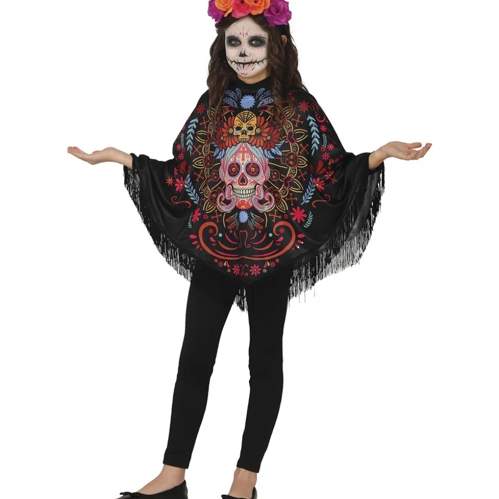 DÉGUISEMENT PONCHO JOUR DES MORTS ENFANT