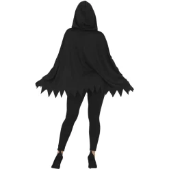 DÉGUISEMENT PONCHO SQUELETTE HUMAIN FEMME