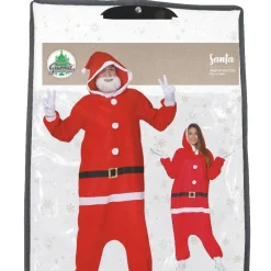 DÉGUISEMENT PYJAMA COMBINAISON PÈRE NOËL ADULTE