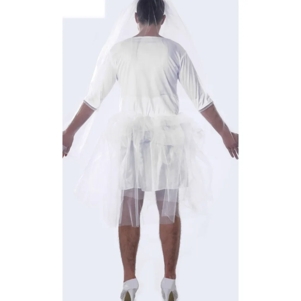 DÉGUISEMENT ROBE DE MARIÉE BLANCHE TRAVESTI HOMME
