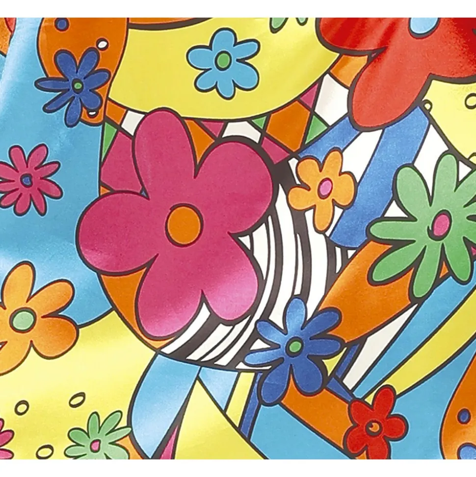 DÉGUISEMENT ROBE FLOWER POWER HIPPIE FEMME