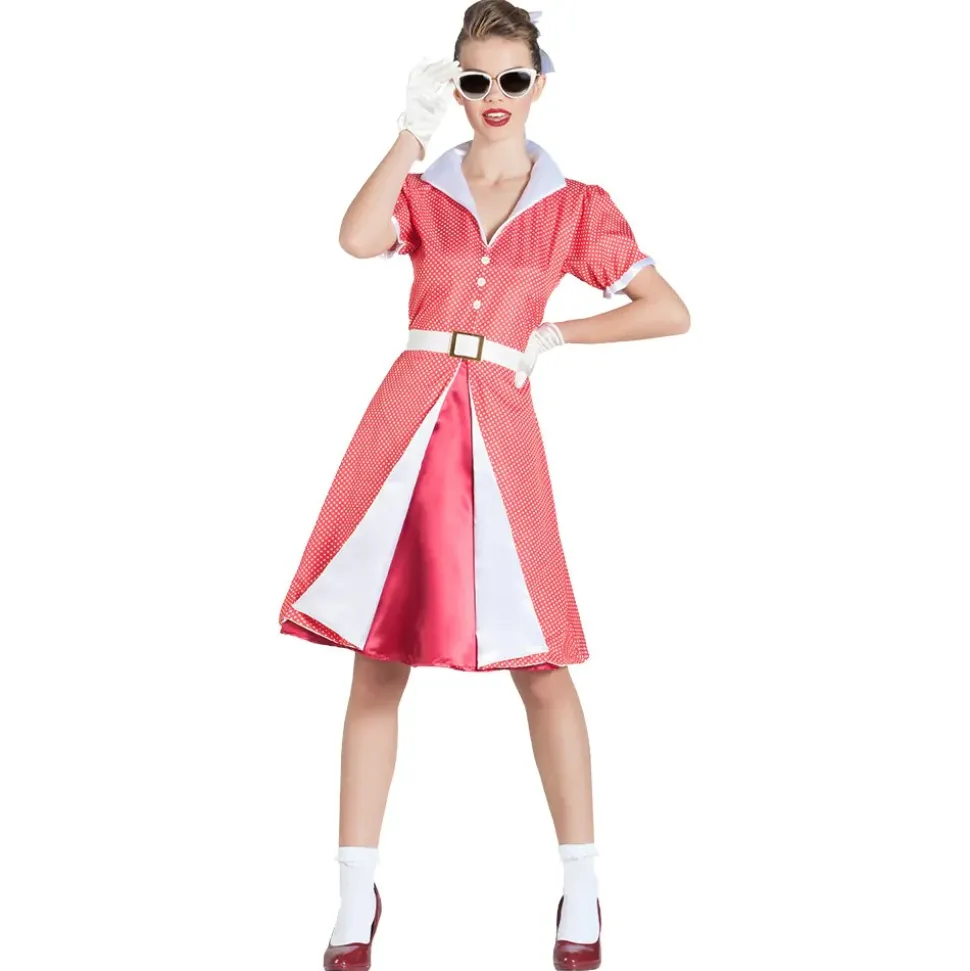 DÉGUISEMENT SERVEUSE 70'S AMERICAN DINER FEMME