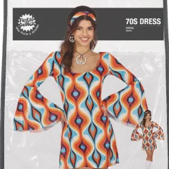 DÉGUISEMENT SEVENTIES PSYCHÉDÉLIQUE FEMME