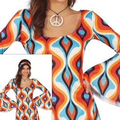 DÉGUISEMENT SEVENTIES PSYCHÉDÉLIQUE FEMME