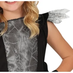 DÉGUISEMENT SORCIÈRE TOILE ARAIGNÉE ARGENT FILLE