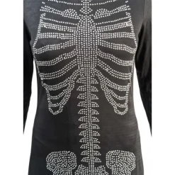 DÉGUISEMENT SQUELETTE STRASS ROBE COURTE FEMME