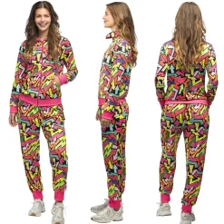 DÉGUISEMENT SURVÊTEMENT STREET ART FLUO UV FEMME