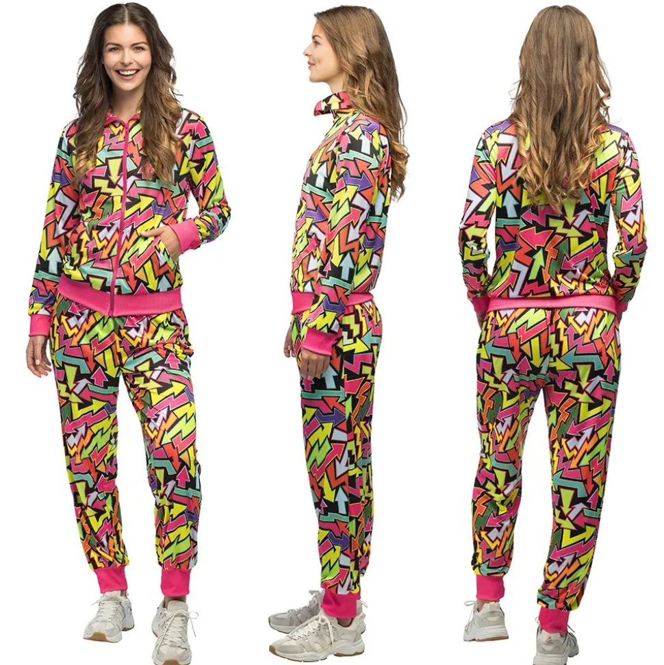 DÉGUISEMENT SURVÊTEMENT STREET ART FLUO UV FEMME