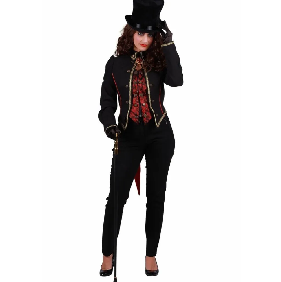 DÉGUISEMENT VAMPIRE VESTE GILET ARISTOCRATE FEMME