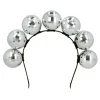 DIADÈME BOULES À FACETTES ARGENT DISCO ADULTE